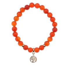 Браслет Дерево жизни (защита и развитие) нат.камень Сердолик 8мм BS-CR-0827