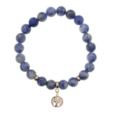 Браслет Дерево жизни (защита и развитие) нат.камень Содалит 8мм BS-CR-0828