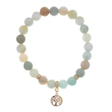 Браслет Дерево жизни (защита и развитие) нат.камень Амазонит 8мм BS-CR-0836