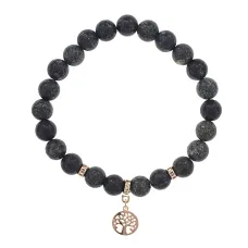 Браслет Дерево жизни (защита и развитие) нат.камень Змеевик 8мм BS-CR-0839