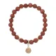 Браслет Лотос (гармония и развитие) синт.камень Корич. авантюрин 8мм BS-CR-0841