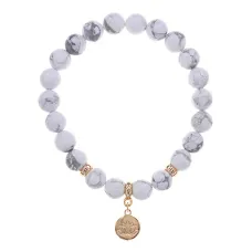 Браслет Лотос (гармония и развитие) нат.камень Кахолонг 8мм BS-CR-0847