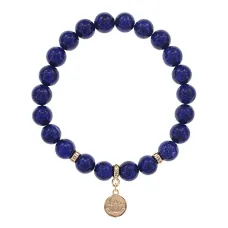 Браслет Лотос (гармония и развитие) нат.камень Лазурит 8мм BS-CR-0850