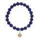 Браслет Лотос (гармония и развитие) нат.камень Лазурит 8мм BS-CR-0850