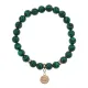 Браслет Лотос (гармония и развитие) синт.камень Малахит 8мм BS-CR-0852