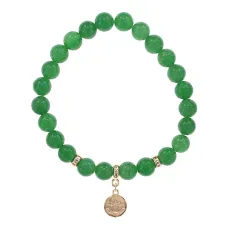 Браслет Лотос (гармония и развитие) нат.камень Нефрит 8мм BS-CR-0853