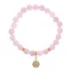 Браслет Лотос (гармония и развитие) нат.камень Розовый кварц 8мм BS-CR-0855