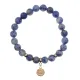 Браслет Лотос (гармония и развитие) нат.камень Содалит 8мм BS-CR-0858