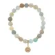 Браслет Лотос (гармония и развитие) нат.камень Амазонит 8мм BS-CR-0866