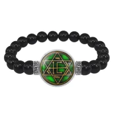 Браслет из черного агата для достижения задуманного BSBA-201
