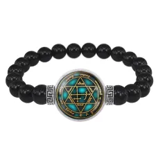 Браслет из черного агата для обретения дружбы BSBA-207