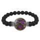 Браслет из черного агата для устранения страха и бессилия BSBA-212
