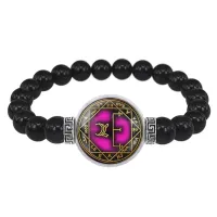 Браслет из черного агата для укрепления памяти BSBA-215