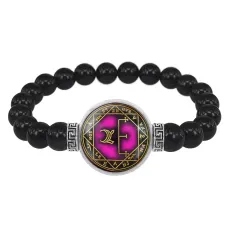 Браслет из черного агата для укрепления памяти BSBA-215