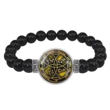 Браслет из черного агата обретения счастья BSBA-220