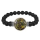 Браслет из черного агата обретения счастья BSBA-220