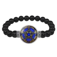 Браслет из черного агата для исполнения желаний BSBA-227