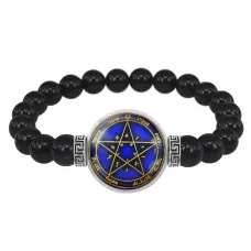 Браслет из черного агата для исполнения желаний BSBA-227