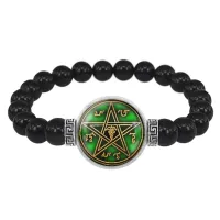Браслет из черного агата Талисман Меркурия (бизнес, торговля) BSBA-228