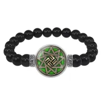 Браслет из черного агата Чертог Вепря BSBA-230