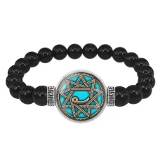 Браслет из черного агата Чертог Лебедя BSBA-232