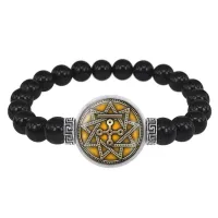Браслет из черного агата Чертог Змея BSBA-233