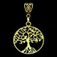 Амулет Дерево Жизни, металл, цвет золот. ASV027