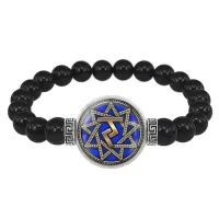 Браслет из черного агата Чертог Коня BSBA-242