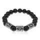 Браслет Богатство на всех уровнях бытия, нат.камень Черный агат 10мм BSRX10-01
