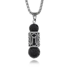 Кулон-амулет Эваз с руной из нержавеющей стали, Лава KULN-12