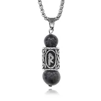 Кулон-амулет Райдо с руной из нержавеющей стали, Лабрадор KULN-20