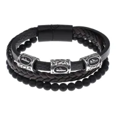 Браслет с рунической формулой Материальное благополучие BSX01-02