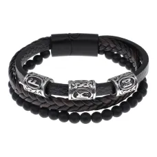 Браслет с рунической формулой Защита от сглаза, порчи, зла BSX01-07