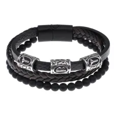 Браслет с рунической формулой Божественная защита BSX01-08