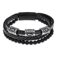 Браслет с рунической формулой Стабильный доход BSX01-09