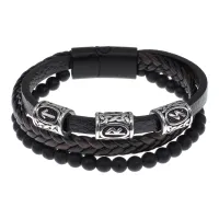 Браслет с рунической формулой Успех и личностный рост BSX01-12