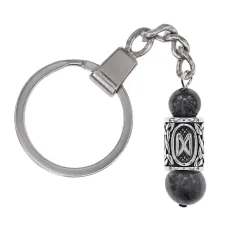 Брелок-амулет Дагаз с руной из нержав. стали, Лабрадор BKN-05