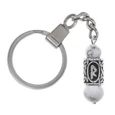 Брелок-амулет Райдо с руной из нержав. стали, Кахолонг BKN-19