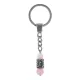 Брелок-амулет Лагуз с руной из нержав. стали, Розовый кварц BKN-21