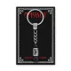 Брелок-амулет Перт с руной из нержавеющей стали, Черный агат BKN-28