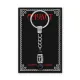 Брелок-амулет Тейваз с руной из нержавеющей стали, Черный агат BKN-39