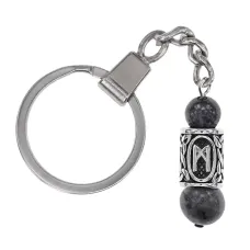 Брелок-амулет Манназ с руной из нержавеющей стали, Лабрадор BKN-45