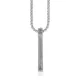 Кулон на цепочке, 35х3мм, цвет серебряный BJK471-01