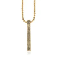 Кулон на цепочке, 35х3мм, цвет золотой BJK471-04