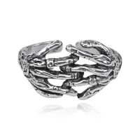 Безразмерное кольцо Две Руки, 12мм KL588