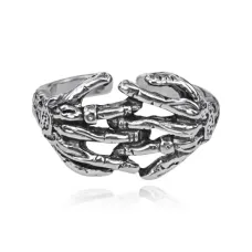 Безразмерное кольцо Две Руки, 12мм KL588