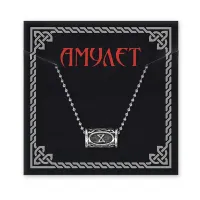 Кулон Руна на цепочке Дагаз KULS1-03