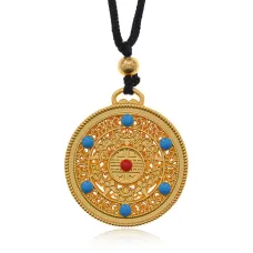 Кулон на шнурке, d 3см BJK473