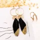 Серьги с перьями, 9х2,5х1см SE314