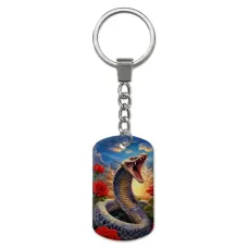 Брелок-жетон с изображением Змея ZH-0009